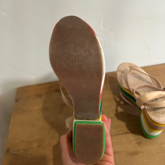 Jeffrey Campbell “Salvatore” Rainbow Platform Sandals - Picture 6 of 11